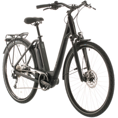 CUBE TOWN SPORT HYBRID ONE 500 WAVE Electric City Bike Black 2020 0